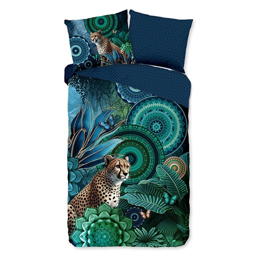 Hip Komplet pościeli satynowej &quot;Nyah&quot; w kolorze zielono-niebieskim ze sklepu Limango Polska w kategorii Pościele - zdjęcie 187702176