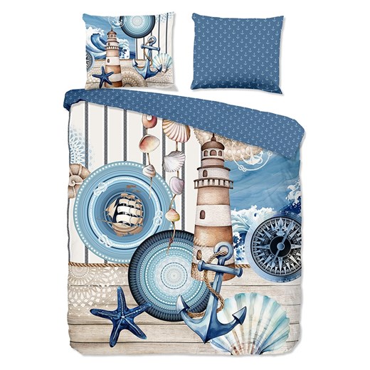 Hip Komplet pościeli satynowej &quot;Aldiana&quot; w kolorze niebieskim ze sklepu Limango Polska w kategorii Pościele - zdjęcie 187702189