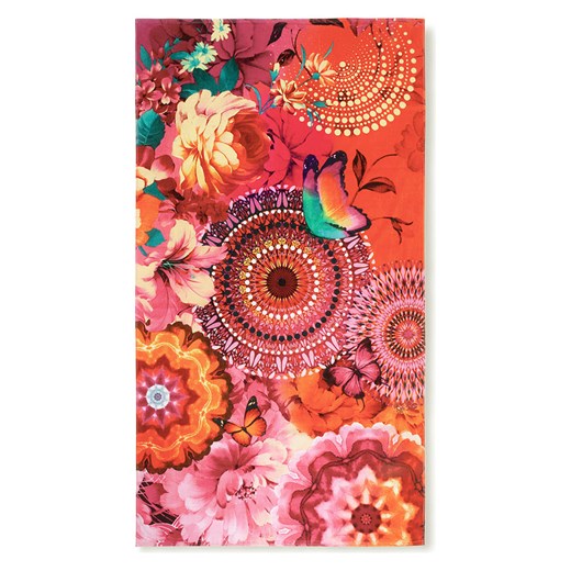 Hip Ręcznik plażowy &quot;Ziva&quot; w kolorze pomarańczowo-jasnoróżowym ze sklepu Limango Polska w kategorii Ręczniki - zdjęcie 187702336