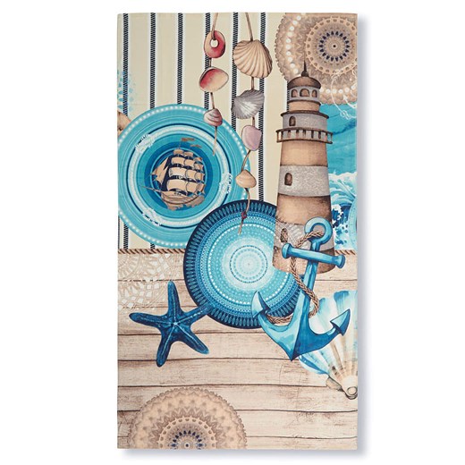 Hip Ręcznik plażowy &quot;Aldiana&quot; w kolorze beżowo-miętowym ze sklepu Limango Polska w kategorii Ręczniki - zdjęcie 187702357