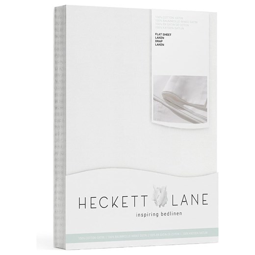 Heckett Lane Prześcieradło satynowe &quot;Elementi&quot; w kolorze białym Heckett Lane 270x290 cm okazyjna cena Limango Polska