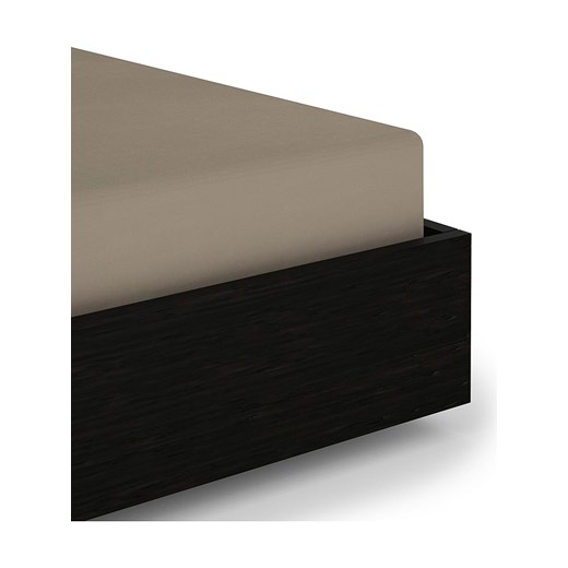 Heckett Lane Prześcieradło satynowe &quot;Elementi&quot; w kolorze szarobrązowym Heckett Lane 90x210/220 cm Limango Polska okazyjna cena