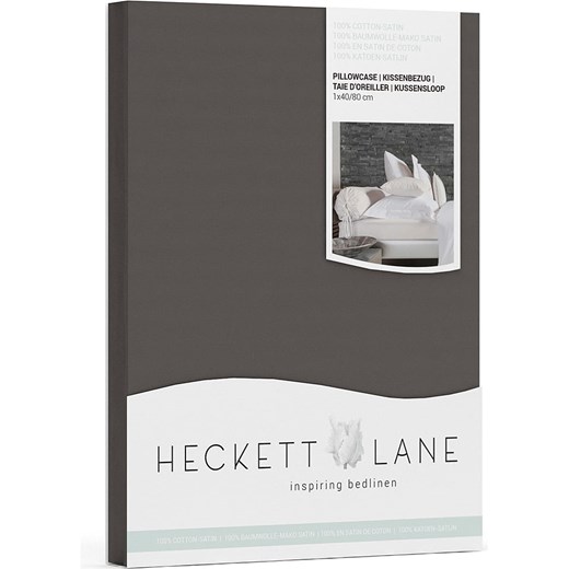 Heckett Lane Poszewka satynowa &quot;Elementi&quot; w kolorze antracytowym na Heckett Lane 60x70 cm wyprzedaż Limango Polska