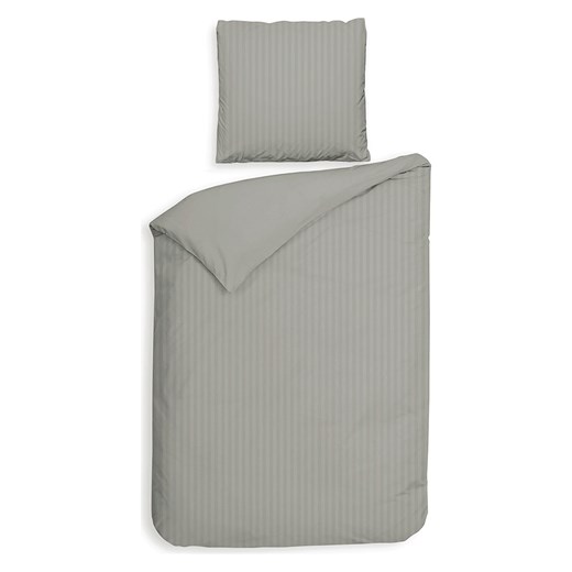 Heckett Lane Komplet pościeli satynowej &quot;Banda&quot; w kolorze szarym ze sklepu Limango Polska w kategorii Pościele - zdjęcie 187703096