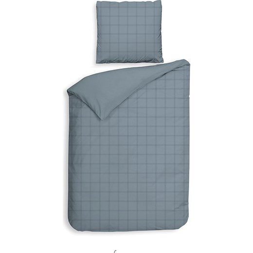 Heckett Lane Komplet pościeli satynowej &quot;Diamante&quot; w kolorze niebieskim ze sklepu Limango Polska w kategorii Pościele - zdjęcie 187703125