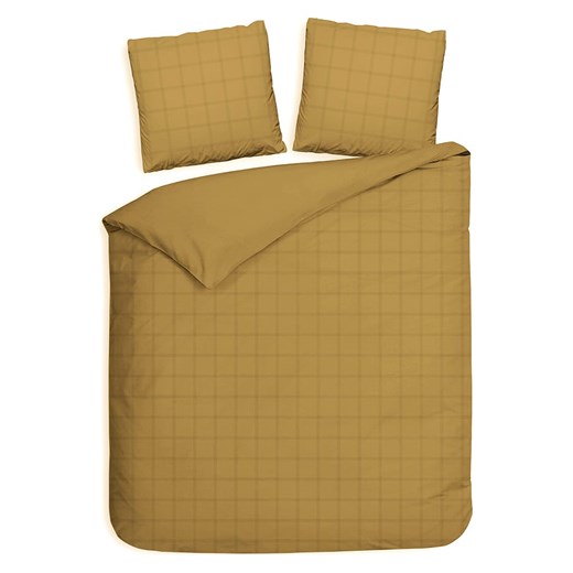 Heckett Lane Komplet pościeli satynowej &quot;Diamante&quot; w kolorze złotym Heckett Lane 140x220 cm wyprzedaż Limango Polska