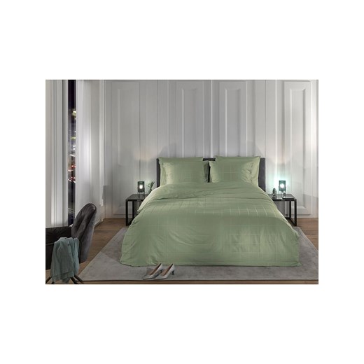 Heckett Lane Komplet pościeli satynowej &quot;Diamante&quot; w kolorze zielonym Heckett Lane 155x220 cm promocja Limango Polska