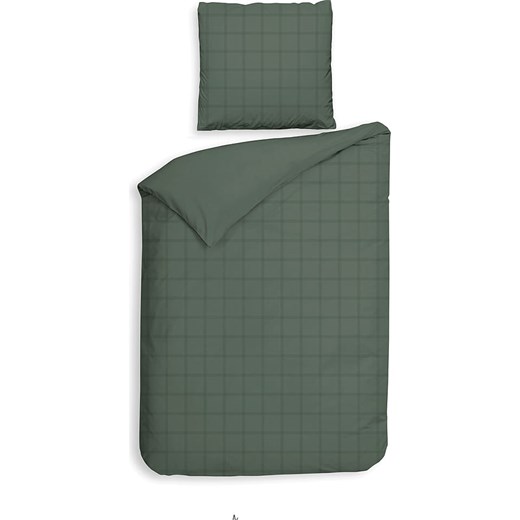 Heckett Lane Komplet pościeli satynowej &quot;Diamante&quot; w kolorze zielonym Heckett Lane 155x220 cm Limango Polska okazja