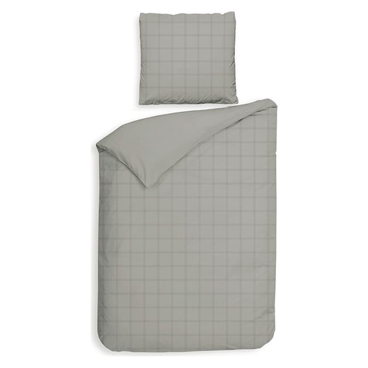 Heckett Lane Komplet pościeli satynowej &quot;Diamante&quot; w kolorze szarym Heckett Lane 140x220 cm Limango Polska wyprzedaż