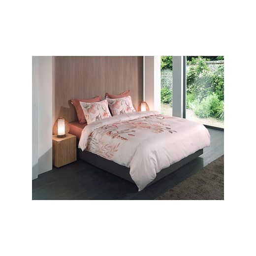 HNL Komplet pościeli satynowej &quot;Pioggia&quot; w kolorze biało-jasnoróżowym Hnl 135x200 cm okazyjna cena Limango Polska