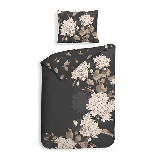 Heckett Lane Komplet pościeli satynowej &quot;Ivy&quot; w kolorze antracytowym Heckett Lane 155x220 cm okazyjna cena Limango Polska