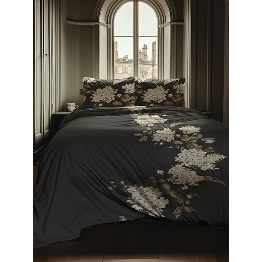 Heckett Lane Komplet pościeli satynowej &quot;Ivy&quot; w kolorze antracytowym Heckett Lane 140x220 cm wyprzedaż Limango Polska