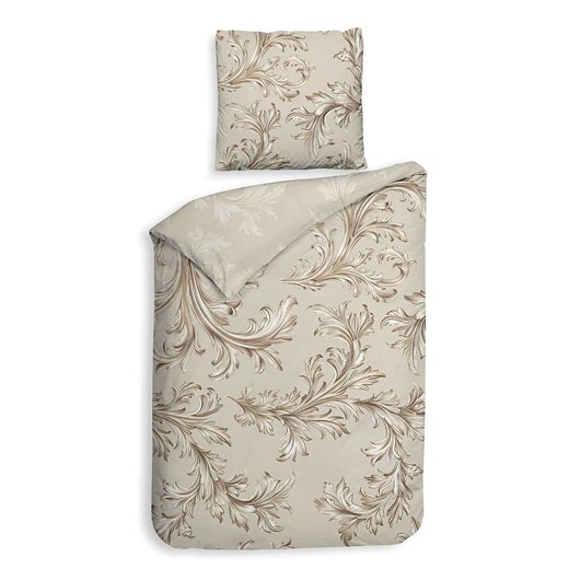 Heckett Lane Komplet pościeli satynowej &quot;Lorenzo&quot; w kolorze beżowym ze sklepu Limango Polska w kategorii Pościele - zdjęcie 187703439