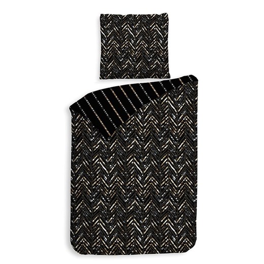 Heckett Lane Komplet pościeli satynowej &quot;Maxime&quot; w kolorze czarnym Heckett Lane 200x220 cm Limango Polska promocyjna cena