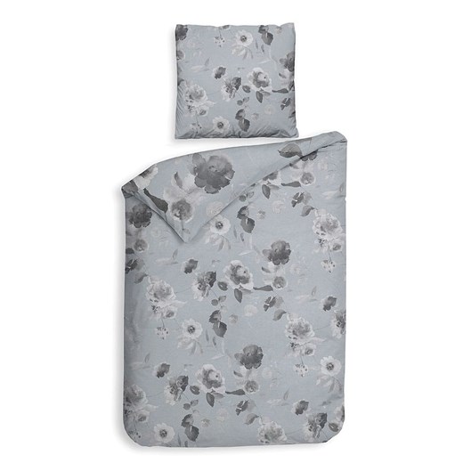 Heckett Lane Komplet pościeli satynowej &quot;Mira&quot; w kolorze jasnoszarym Heckett Lane 140x220 cm okazja Limango Polska