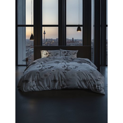 Heckett Lane Komplet pościeli satynowej &quot;Mira&quot; w kolorze jasnoszarym Heckett Lane 200x220 cm Limango Polska wyprzedaż