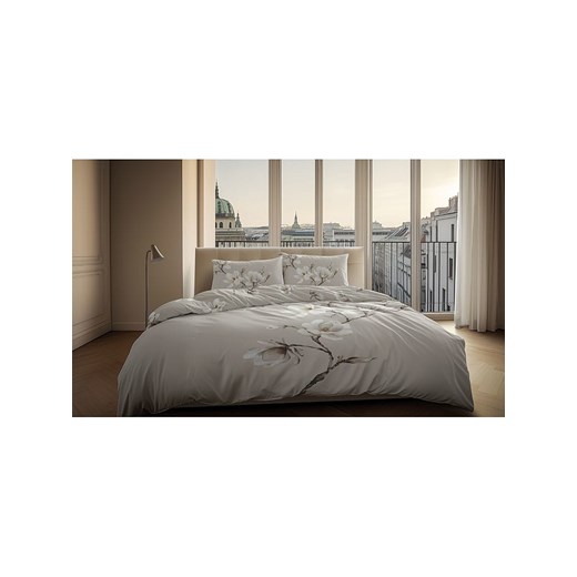 Heckett Lane Komplet pościeli satynowej &quot;Vienna&quot; w kolorze jasnoszarym Heckett Lane 135x200 cm wyprzedaż Limango Polska