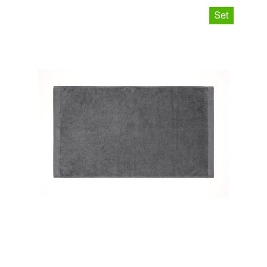 HNL Ręczniki (2 szt.) &quot;Premium&quot; w kolorze antracytowym do rąk ze sklepu Limango Polska w kategorii Ręczniki - zdjęcie 187703789