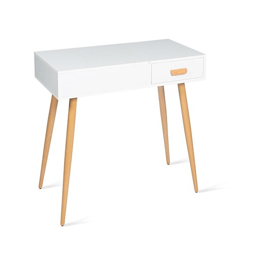 IDOMYA Essentials Toaletka &quot;Serena&quot; w kolorze biało-jasnobrązowym - 80 x 75 x 39 cm ze sklepu Limango Polska w kategorii Meble - zdjęcie 187704969