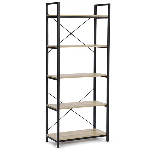 IDOMYA Essentials Regał stojący w kolorze czarno-jasnobrązowym - 60 x 170 x 30 cm ze sklepu Limango Polska w kategorii Regały i witryny - zdjęcie 187705105