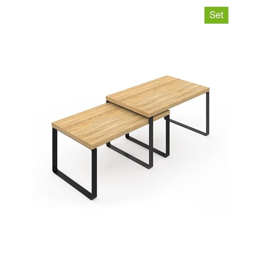 IDOMYA Essentials Regały (4 szt.) w kolorze czarno-jasnobrązowym ze sklepu Limango Polska w kategorii Regały i witryny - zdjęcie 187705147