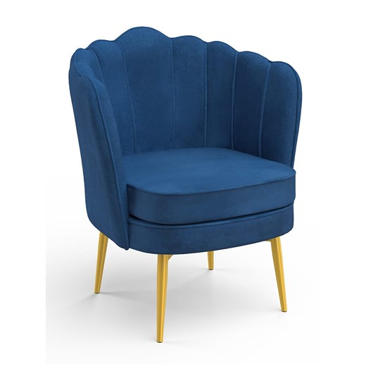 IDOMYA Factory Fotel &quot;Arielle&quot; w kolorze niebieskim - 64 x 76 x 59 cm ze sklepu Limango Polska w kategorii Pufy i siedziska - zdjęcie 187705177