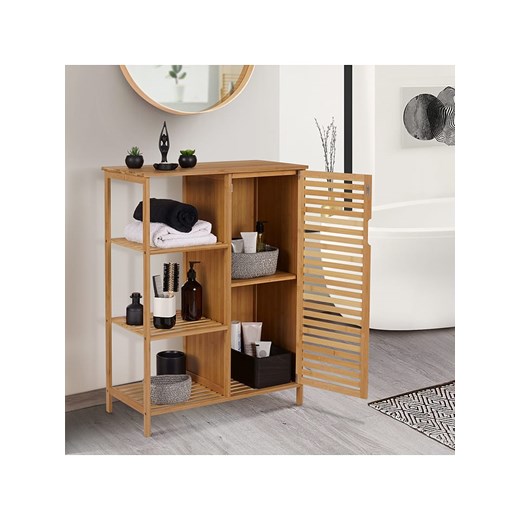 IDOMYA Essentials Regał &quot;Maya&quot; w kolorze jasnobrązowym - 66 x 87 x 33 cm ze sklepu Limango Polska w kategorii Regały i witryny - zdjęcie 187705369