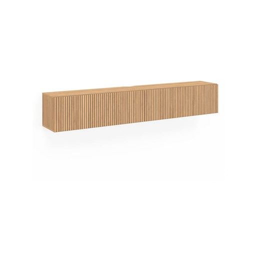 IDOMYA Factory Szafka RTV &quot;Faustine&quot; w kolorze jasnobrązowym - 180 x 30 x 30 cm ze sklepu Limango Polska w kategorii Meble - zdjęcie 187705438