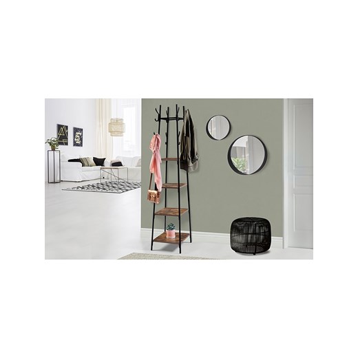 IDOMYA Essentials Wieszak &quot;Elize&quot; w kolorze jasnobrązowo-czarnym - 40 x 170 x 40 cm ze sklepu Limango Polska w kategorii Szafy - zdjęcie 187705526