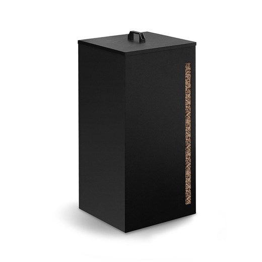 IDOMYA Essentials Stojak w kolorze czarnym na drewno opałowe - 35,5 x 56,5 x 35,5 cm ze sklepu Limango Polska w kategorii Regały i witryny - zdjęcie 187705609