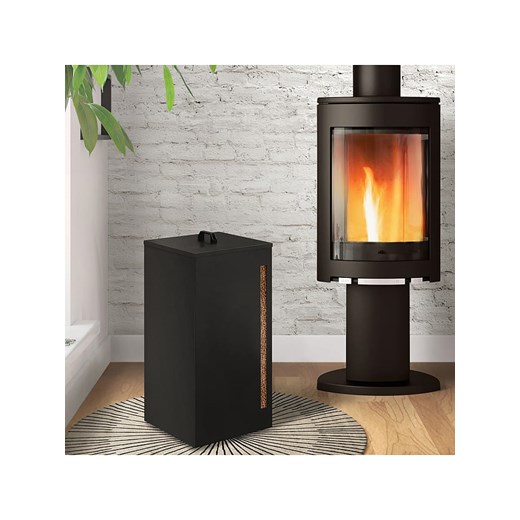 Inkazen Stojak w kolorze czarnym na drewno - 36 x 76 x 36 cm ze sklepu Limango Polska w kategorii Akcesoria i przechowywanie - zdjęcie 187705618