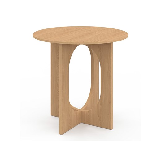 IDOMYA Factory Stół &quot;Mathis&quot; w kolorze jasnobrązowym do jadalni - wys. 75 x Ø 80 cm ze sklepu Limango Polska w kategorii Stoliki kawowe - zdjęcie 187705829