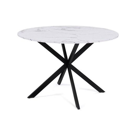 IDOMYA Essentials Stół &quot;Soline&quot; w kolorze czarno-kremowym do jadalni - wys. 76 x Ø 110 cm ze sklepu Limango Polska w kategorii Stoliki kawowe - zdjęcie 187705856