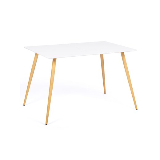 IDOMYA Factory Stół &quot;Sally&quot; w kolorze biało-jasnobrązowym do jadalni - 120 x 74 x 80 cm ze sklepu Limango Polska w kategorii Stoliki kawowe - zdjęcie 187705878