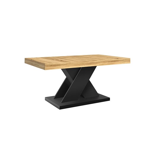 IDOMYA Factory Ława &quot;Alexia&quot; w kolorze jasnobrązowo-czarnym - 100 x 45 x 60 cm ze sklepu Limango Polska w kategorii Stoliki kawowe - zdjęcie 187705908