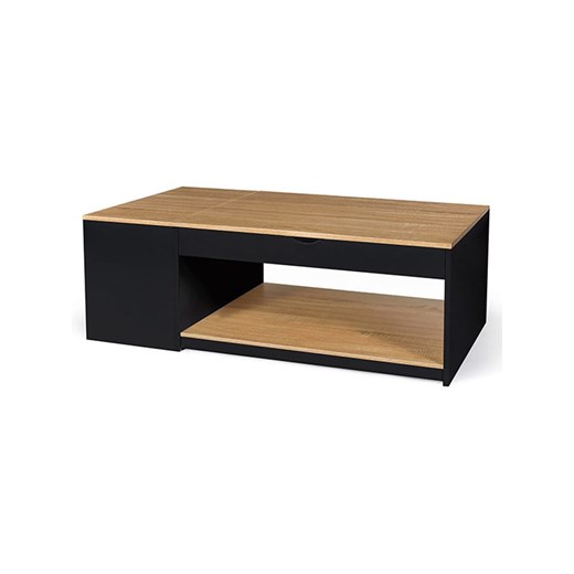 IDOMYA Essentials Ława w kolorze jasnobrązowo-czarnym - 110 x 45 x 60 cm ze sklepu Limango Polska w kategorii Stoliki kawowe - zdjęcie 187705928