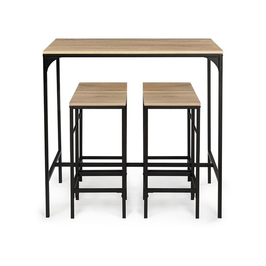 IDOMYA Factory 5-częściowy zestaw &quot;Memphis&quot; w kolorze jasnobrązowo-czarnym do jadalni ze sklepu Limango Polska w kategorii Stoliki kawowe - zdjęcie 187706079