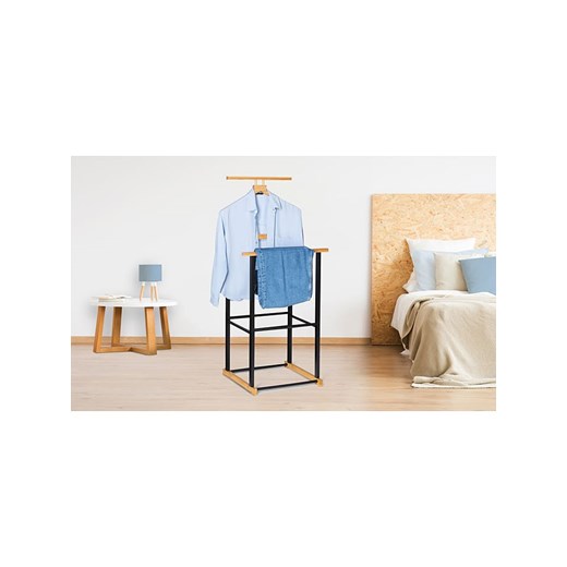 IDOMYA Essentials Wieszak w kolorze czarnym na ubrania - 49 x 110 x 40 cm ze sklepu Limango Polska w kategorii Szafy - zdjęcie 187706409