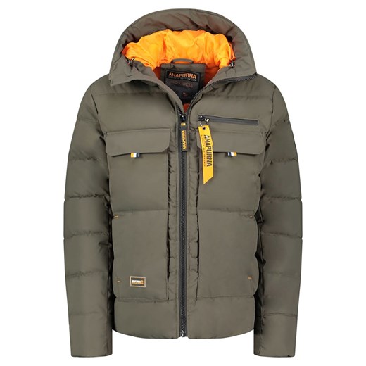 ANAPURNA Kurtka pikowana &quot;Dosibana&quot; w kolorze khaki ze sklepu Limango Polska w kategorii Kurtki męskie - zdjęcie 187706795