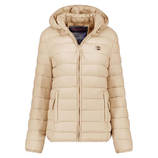 ANAPURNA Kurtka pikowana &quot;Akitalana Hood&quot; w kolorze beżowym ze sklepu Limango Polska w kategorii Kurtki damskie - zdjęcie 187707297