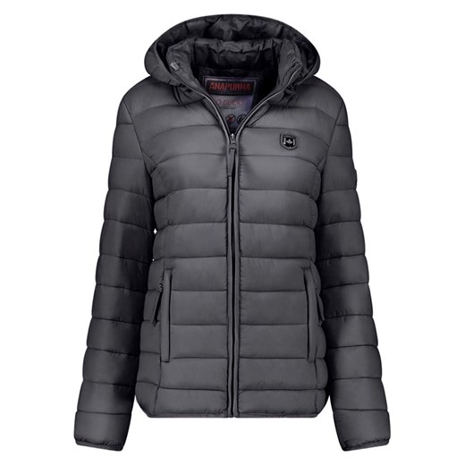 ANAPURNA Kurtka pikowana &quot;Akitalana Hood&quot; w kolorze szarym ze sklepu Limango Polska w kategorii Kurtki damskie - zdjęcie 187707306