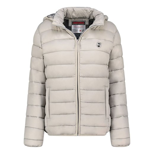 ANAPURNA Kurtka pikowana &quot;Akitalana Hood&quot; w kolorze jasnoszarym ze sklepu Limango Polska w kategorii Kurtki damskie - zdjęcie 187707315