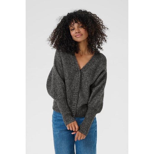 Kaffe Kardigan w kolorze antracytowym ze sklepu Limango Polska w kategorii Swetry damskie - zdjęcie 187707877