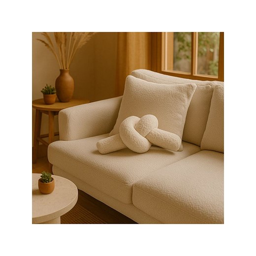 ABERTO DESIGN Poduszka w kolorze beżowym ze sklepu Limango Polska w kategorii Poduszki dekoracyjne - zdjęcie 187708408