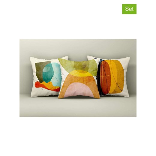 ABERTO DESIGN Poszewki (3 szt.) ze wzorem na poduszki ze sklepu Limango Polska w kategorii Poduszki dekoracyjne - zdjęcie 187708455