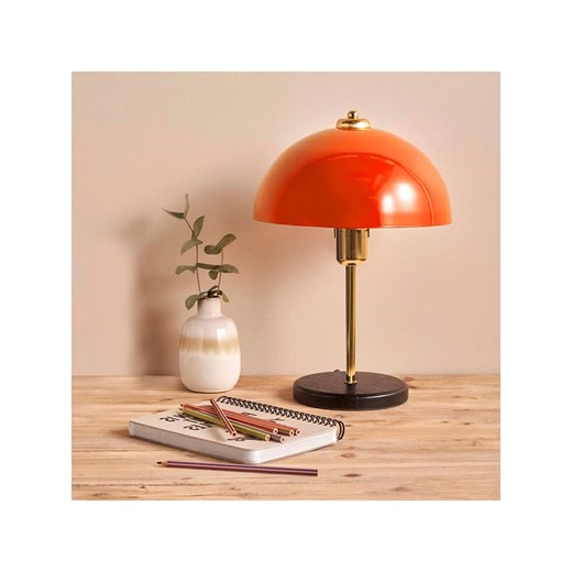 ABERTO DESIGN Lampa stołowa w kolorze pomarańczowym - wys. 38 x Ø 23 cm ze sklepu Limango Polska w kategorii Oświetlenie - zdjęcie 187708545