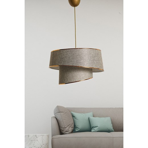 ABERTO DESIGN Lampa wisząca &quot;Barette&quot; w kolorze beżowym - Ø 32 cm ze sklepu Limango Polska w kategorii Oświetlenie - zdjęcie 187708636