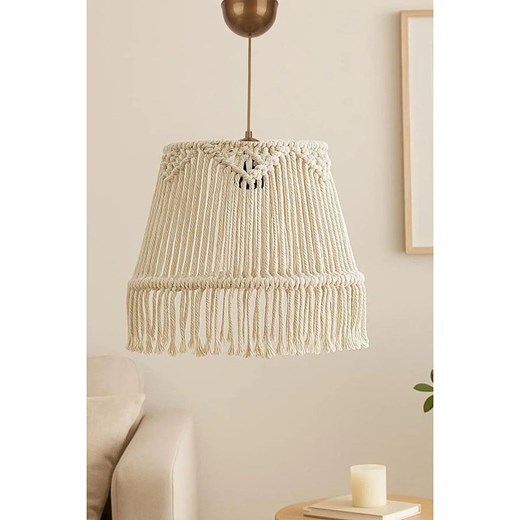 ABERTO DESIGN Lampa wisząca w kolorze kremowym - wys. 57 x Ø 30 cm ze sklepu Limango Polska w kategorii Oświetlenie - zdjęcie 187708735