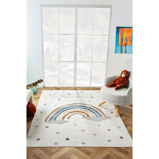 ABERTO DESIGN Dywan w kolorze kremowym ze wzorem ze sklepu Limango Polska w kategorii Tekstylia dziecięce - zdjęcie 187708777