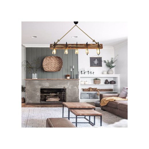 Opviq Lampa wisząca w kolorze jasnobrązowym - 100 x 16 cm ze sklepu Limango Polska w kategorii Oświetlenie - zdjęcie 187708997